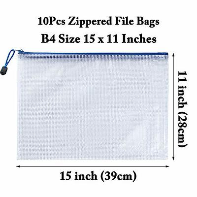 Mesh Zipper Pouch Zipper File Bags, Puzzle Project Bags for Cross