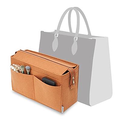 Shop PH PandaHall 1pc Purse Organizer Insert Large Bag Organizer with Alloy  Zipper Brown Felt Handbags Base Shaper Shell-Shaped Bag Organizer Tote  Liner Pouch for Tote Bag Handbag Purse for Jewelry Making 