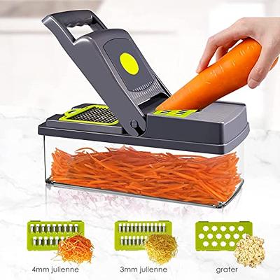 LHS Vegetable Chopper Slicer 7 in 1 Veggie Chopper Dicer Cutter  Multifunctional Food Chopper Onion Chopper Salad Potato Cutter Vegetable  Chopper with Container -Green - Yahoo Shopping