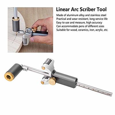 Hilitand Dual Purpose Scriber Tool Wood Scribe Tool Wheel Marking Gauge  Sliding Mark Scraper Adjustable Precision Linear Arc - Yahoo Shopping