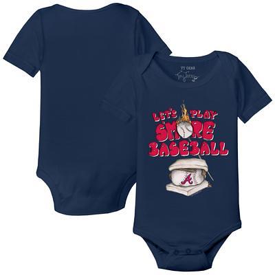 Seattle Mariners Tiny Turnip Infant Diamond Cross Bats Bodysuit - White