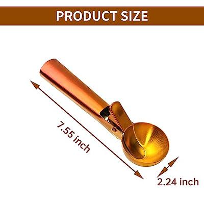 Stainless steel Ice Cream Scooper With Trigger design and Anti-Freeze  handle, Multi purpose for baking 