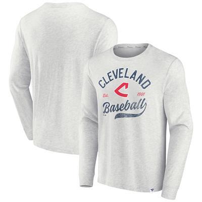 Fanatics Branded Men's Heathered Gray Cleveland Indians Heart Soul T-Shirt - Heather Gray