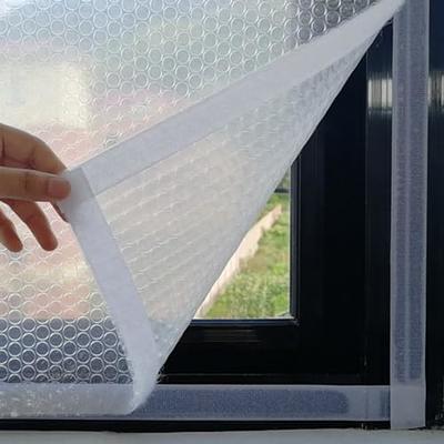 Window Insulation Kit Window Heat Insulation Film Warm Film in Winter  Cuttable Adjustable Transparent Plastic Film For Window FU
