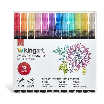Acrylic Paint Markers 0.7mm, Set of 12 Colors – Wooden Coloring Puzzles