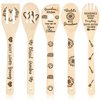 Wood Spatula & Cooking Spoons Best for Non-Stick Cookware