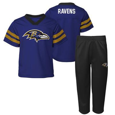 NFL Team Apparel Little Girls' Baltimore Ravens True Fan Pullover