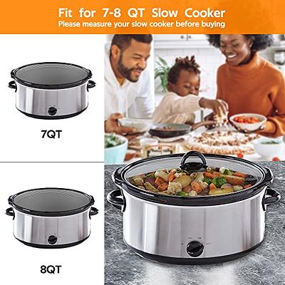 Slow Cooker Liner - Silicone Slow Cooker Liner for 6 QT & 7 QT Pot