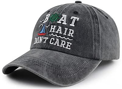 Boat Accessories for Women Men, Funny Boat Hair Don't Care Hat for