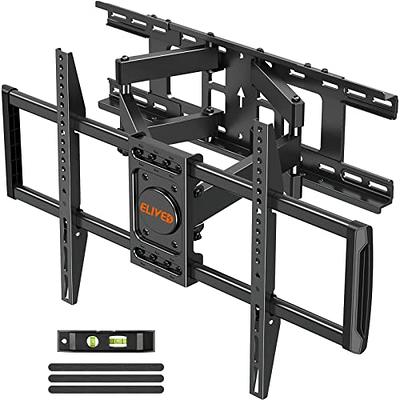 BONTEC Full Motion TV Wall Mount for 37-80 inch LED LCD OLED Flat Curved  Screen TVs, Swivel Tilt TV Mount Bracket, Heavy Duty Articulating 6 Arms up