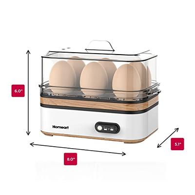 Homeart Panda Egg Boiler with Wooden Detail- Rapid Electric Hard Boiled Egg  Cooker with Auto Shut-Off, Alarm and Egg Piercer, 6 Egg Capacity, Powder  Blue, 400W - Yahoo Shopping