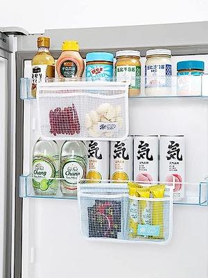 MOLANLY 4PCS Refrigerator Door Organizer Set, Fridge Hanging Mesh