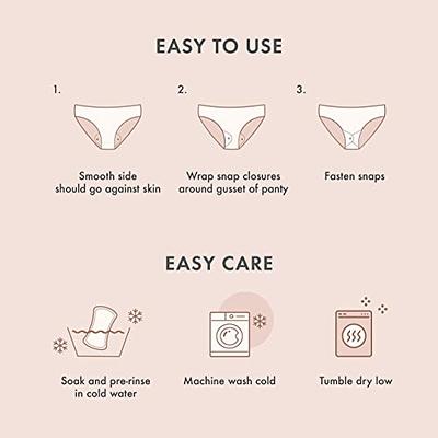 Rael Incontinence Pads for Women, Organic Cotton Cover