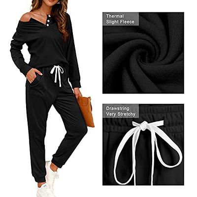 Womens Loungewear Set with Pockets 2 Piece Outfits Sweatsuits for Women Set  Blue L - Yahoo Shopping