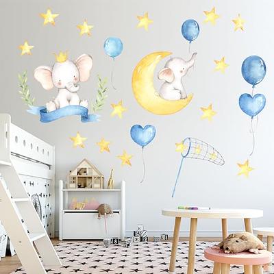 Large Rainbow Stickers Walls  Cartoon Elephant Wall Stickers