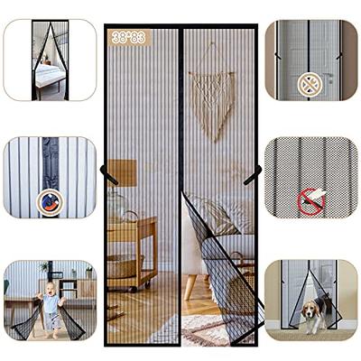 36x82 magnetic screen door, magic mesh screen door, magnetic screen door, 36-inch screen door, folding screen door