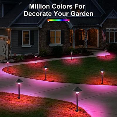 12-Pack LED Landscape Pathway Lighting, 3W AC/DC 12V-24V Low Voltage Path  Lights