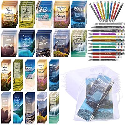 Mua Qilery 120 Pieces Christian Gifts Bulk Bible Pens Notepads Set