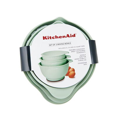 KitchenAid Set of 3 Non-Slip Mixing Bowls 