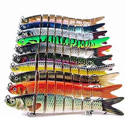 Fishing Lures, Full-Size Multi Jointed Swimbait, Slow Sinking Segmented  Bass Fishing Lure, Swimming Fishing Lure Freshwater Or Saltwater, Perch  Pike