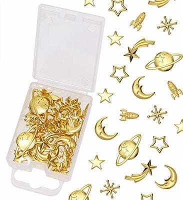 Penta Angel Cosmos Themed Resin Fillers Charms Beads 42Pcs Gold Alloy Star  Moon Planet Filling Accessories for Epoxy Resin Craft Jewelry Making (Gold)  - Yahoo Shopping