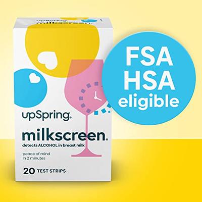 UpSpring Milkscreen Test for Alcohol in Breast Milk, 20-Pack