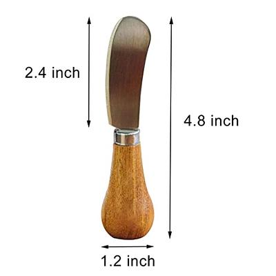 4Pcs Butter Knife Spreader Jam Spreading Knives Small Wooden Handle  Stainless Steel Knife Set Kitchen Cutlery Knife for Kids