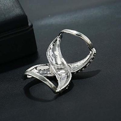 Hollow Cross Shape Scarf Clip Ring Minimalist Silk Scarf Buckle Elegant  Jewelry For Women & Girls - Temu