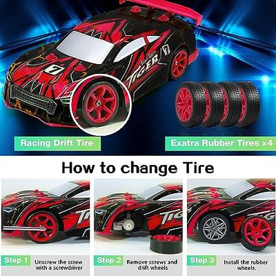 Racent Remote Control Drift Car 2.4Ghz 1/14 RC Sport Racing Cars 4WD LED  Lights