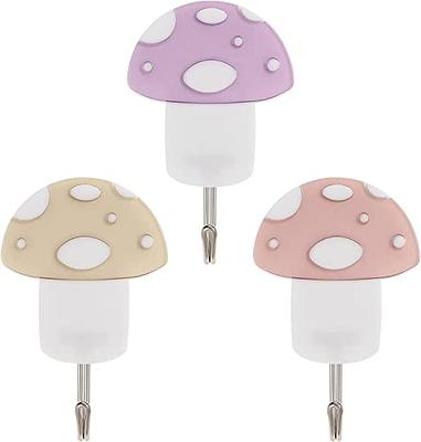 Wall Hooks Cute Adhesive Hook: 3pcs Mushroom Coat Hanger Creative Adhesive  Wall Hooks For Bedroom Bathroom Door Wall Shower Ball Hat Coat(Random  Color) - Yahoo Shopping