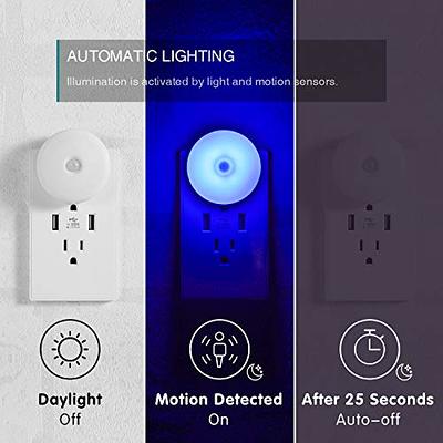 myCozyLite Motion Sensor Night Light, Blue Night Light Plug into Wall, LED  Night Light Motion Sensing, Energy Efficient, Slim, Night Light for Bathroom,  Bedroom, Kitchen, Hallway, Stair, 2 Pack - Yahoo Shopping