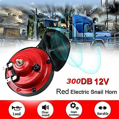 4 Pcs 300DB Loud Train Horn for Truck Electric Snail Horns 12V High and Low  Horns