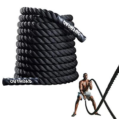 Signature Fitness Battle Rope 1.5Inch 2 Inch Diameter Poly Dacron