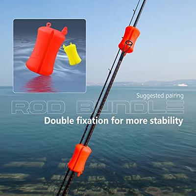 Rubber Fishing Rod Wrap Fishing Pole Holder Clip