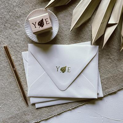 Monstera Leaf Wedding Stamp. Custom Rubber Envelope Plant Invitation Save  The Date Stamp - Yahoo Shopping