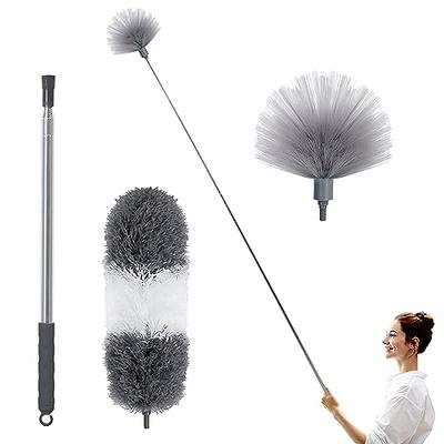 Ceiling Fan Duster with Extension Pole, Cobweb & Corner Brush