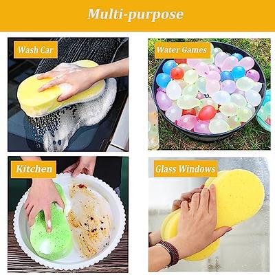 Car Wash Sponge All Purpose Large Sponges for Cleaning Thick Foam Scrubber  Kit Sponges Easy Grip Sponge for Kitchen