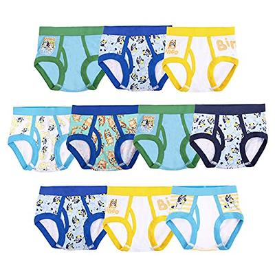 Baby Shark Boys 100% Combed Cotton Toddler Underwear Briefs in Sizes 18M,  2/3T, 4T, 4, 6, 8, 10-Pack, 18