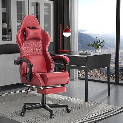 Ferghana Massage Gaming Chair with Footrest, Office Chair with