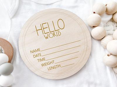 Personalised Wooden Birth Announcement Plaque Sign New Baby Shower Gift  Sign