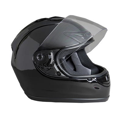 Raider Motorcycle Half Helmet DOT Approved (Matte Black), S-XL