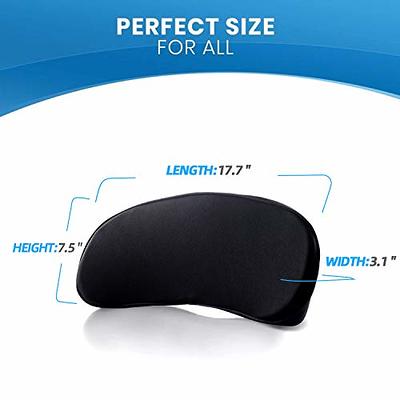 Mymyth Memory Foam Lumbar Support Pillow - Lower Back Support Cushion for  Car Seat - Low Back Pain Relief & Ergonomic Streamline & Convex Design for