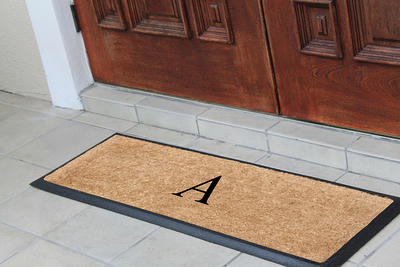 Mainstays Rambling Vine Utility Polyester Doormat - Navy - 18 x 30 in