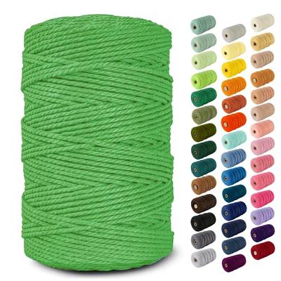 Nook Theory 3mm Macrame Cord 220 Yards - 4mm 5mm Soft Macrame Rope Perfect  for Knots - Macrame Supplies for Wall Hangers & Boho Decorations - Cotton  Rope - Macrame String (Lime Green, 3mm) - Yahoo Shopping