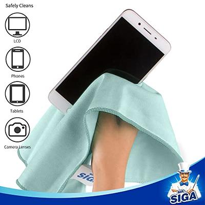 MR.SIGA Ultra Fine Microfiber Cloths for Glass, Pack of 12, 35 x 40cm 13.7 x  15.7 - Yahoo Shopping