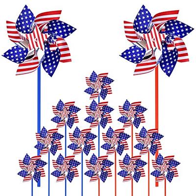 20PCS Fourth/4th of July Necklaces Beads: Patriotic Accessories Bulk  Memorial Day Party Favors Decor Decorations-Star Uncle Sam Hats