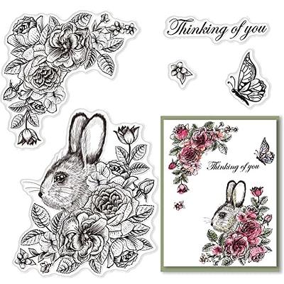 CRASPIRE Easter Clear Stamps for Card Making, Bunny Rabbit Butterfly Spring  Rose Flower Clear Stamps Rubber Scrapbooking Stamps for Card Making DIY  Thanksgiving Card Photo Album Decor Craft - Yahoo Shopping