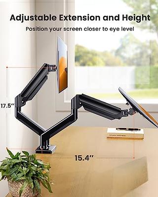 ErGear Dual Monitor Stand for 17-32 inches Screens, Dual Monitor Mount Gas  Spring, Dual Monitor Arm Full Motion Adjustable, Holds Max 22 lbs, Vesa  75/100mm - Yahoo Shopping