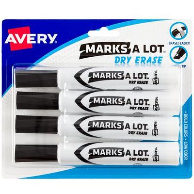  Charles Leonard Pocket Style Dry Erase Markers, Bullet Tip,  Assorted Colors, 4 Per Pack, 12 Packs : Office Products