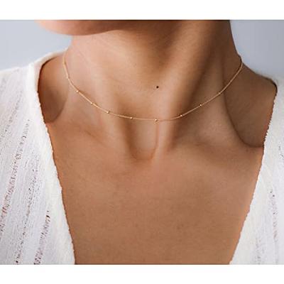 Satellite Chain, Dainty Layering Necklace